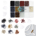 Organizer Box with over 6500 Neutral Color 3mm Beads